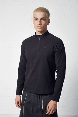 Hellas Zip Up Base Layer Black