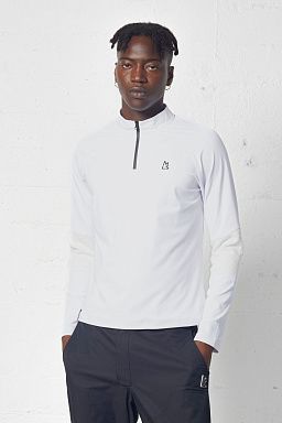 Hellas Zip Up Base Layer White