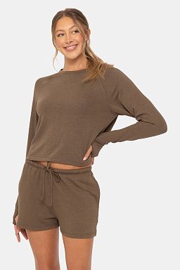 Boxy Raglan & Low Waist Java set