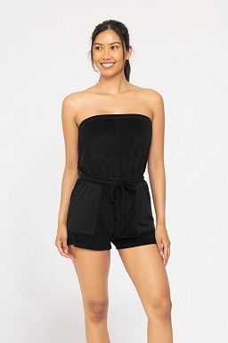 ADJUSTABLE STRAPLESS WIDE-LEG Black