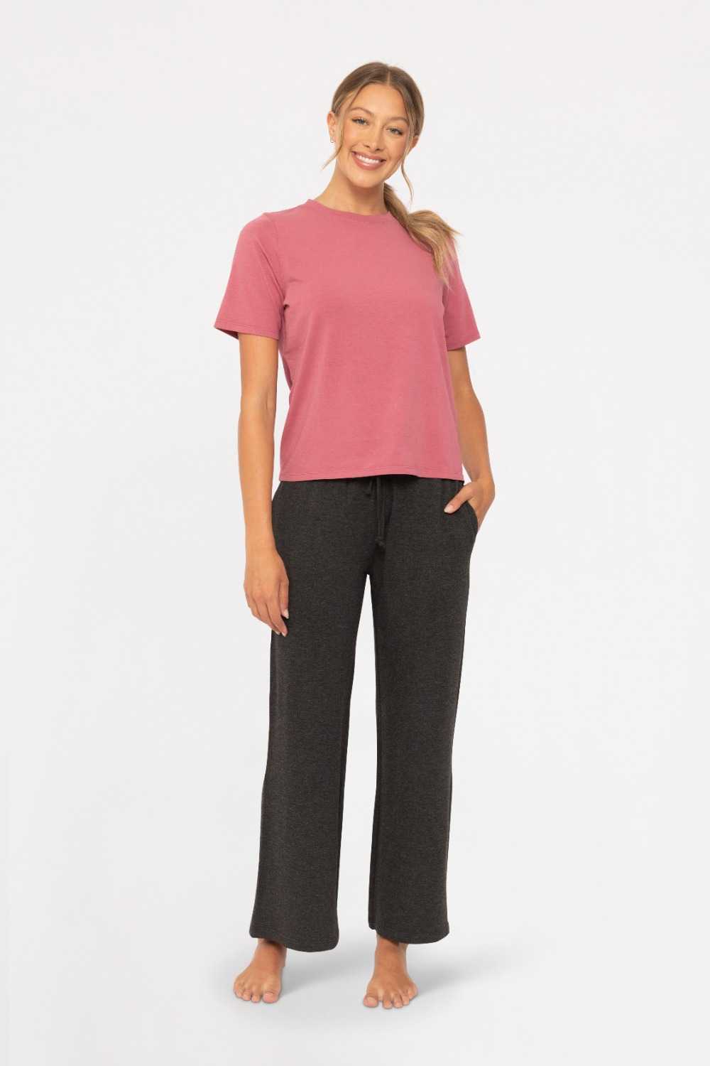 Classic Boxy Fit Tee Soft magenta