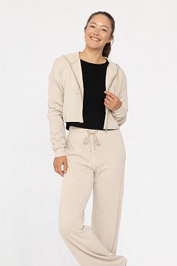 French Terry Jacket Oat milk