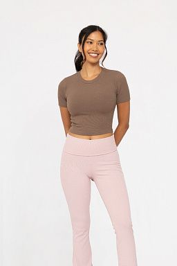 Essential Micro-Ribbed Athleisure Baby Java