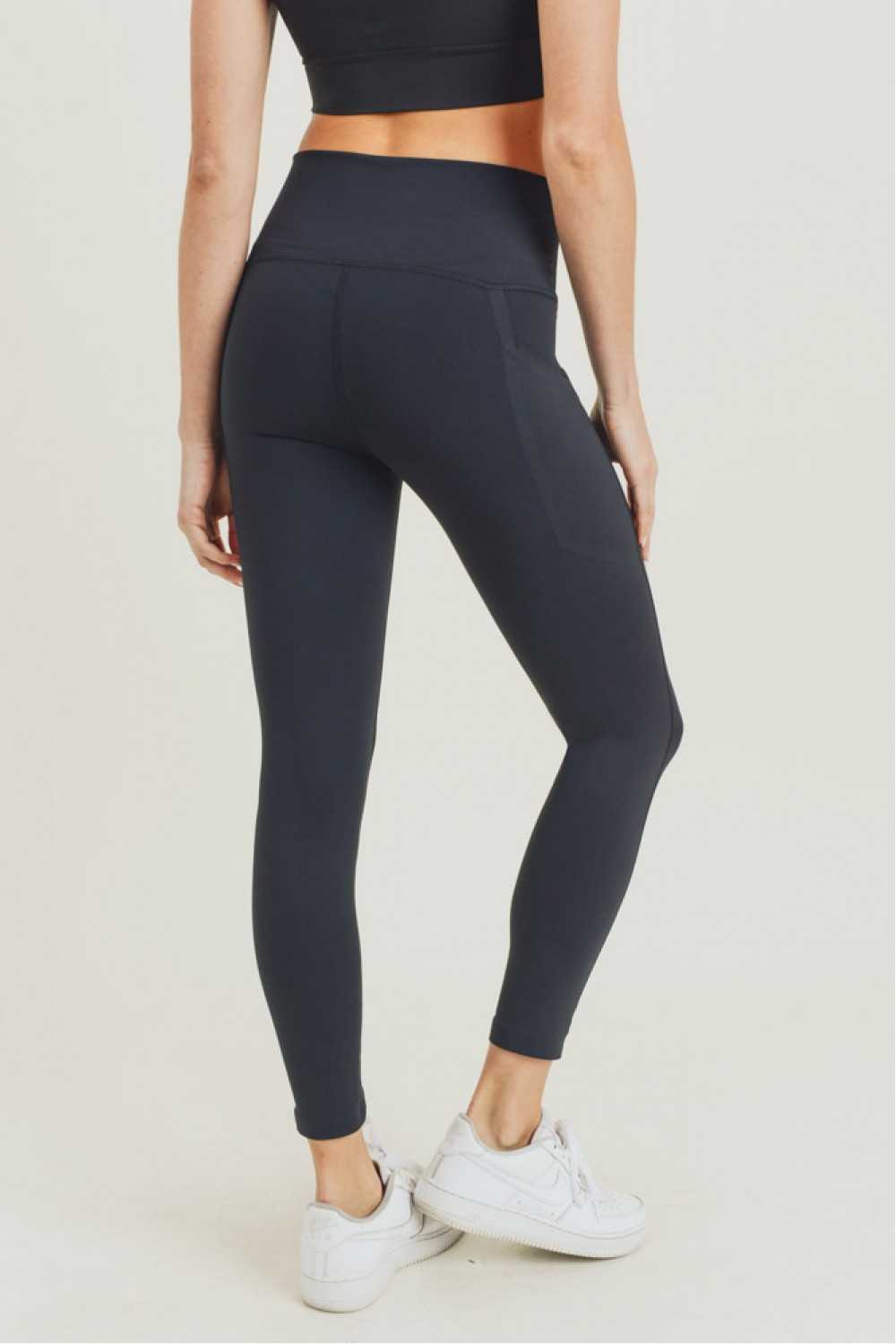 Laser-Cut and Bonded Essential Foldover High-Waist Leggings