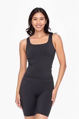 Lycra-Blend Square Neck Active