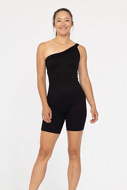 One-Shoulder Sculpt Active Black