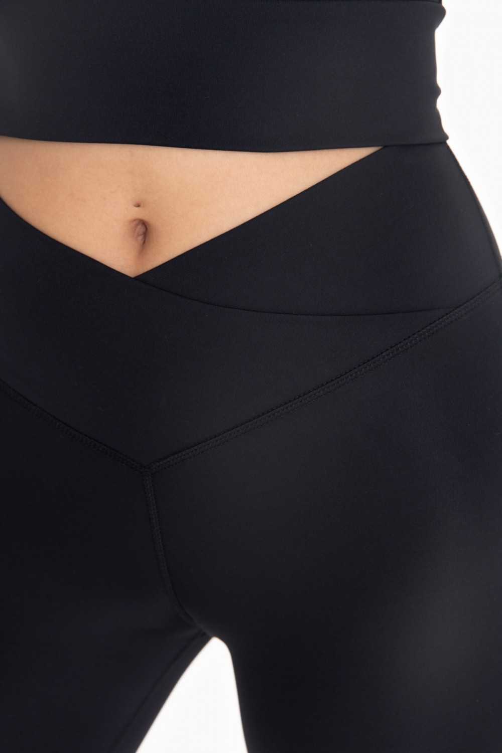 Venice Crossover Waist Stirrup Leggings