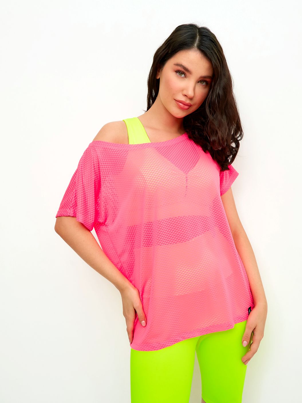 Mesh Green Fluo & Neon Pink set